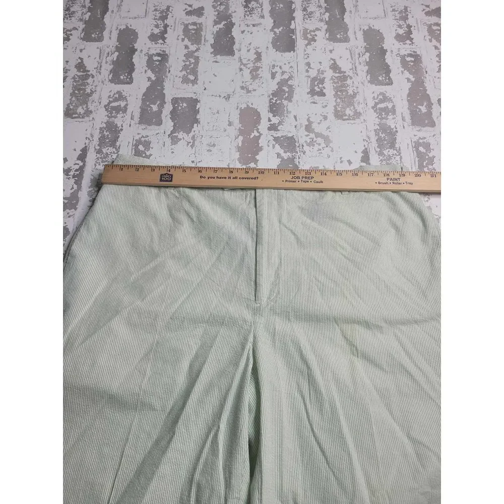3315 Greg Norman Green‎ Seersucker Shorts Men's 40